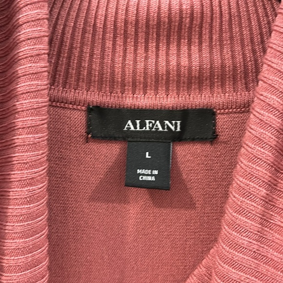 ALFANI LUX Turtle neck Batwing Coral Pink soft Sweater Retail $89 Sz L - Picture 5 of 6
